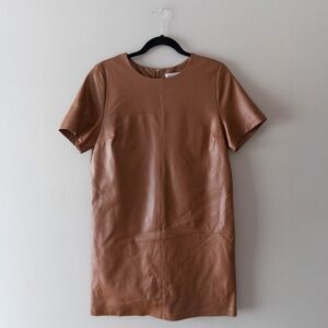 Vegan Leather Mini Dress